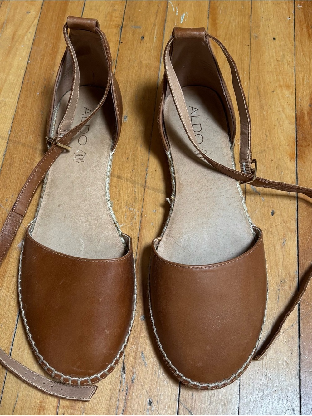 Aldo genuine leather espadrilles.